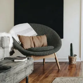 Sinbad Charcoal upholstered chair