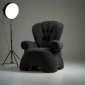 Sinbad Black upholstered chair