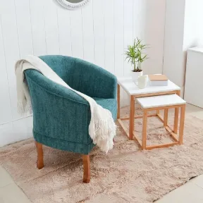 Barcelona Turquoise upholstered chair