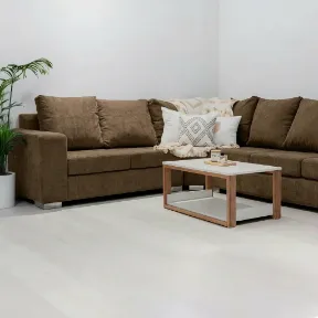Barcelona Pecan upholstered sofa