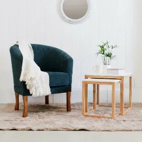 Barcelona Navy upholstered chair