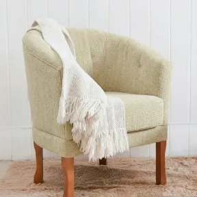 Barcelona Ivory upholstered chair