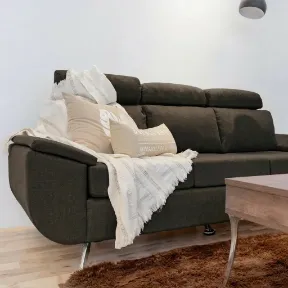 Barcelona Brown upholstered sofa