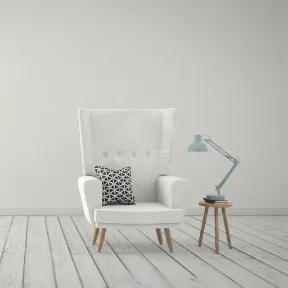 Marves Washed White upholstered chair