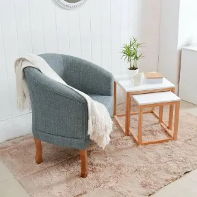Bennett Denim upholstered chair