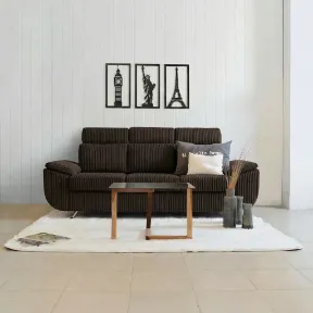 Memphis Chocolate upholstered sofa