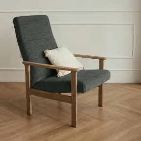 Empire Charcoal upholstered chair