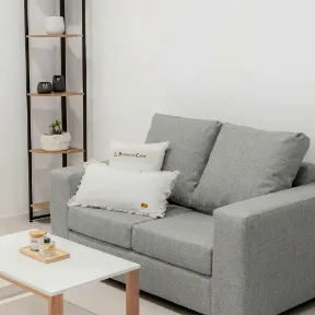 Devon Platinum upholstered sofa