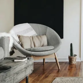 Devon Platinum upholstered chair