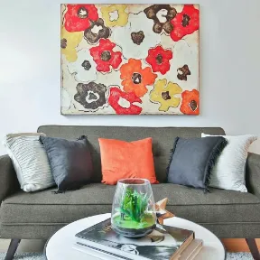 Devon Heather upholstered sofa