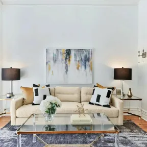 Barcelona Cream upholstered sofa