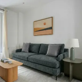 Barcelona Slate upholstered sofa