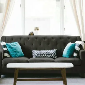 Dakota Carbon upholstered sofa