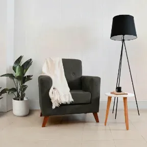 Dakota Carbon upholstered chair