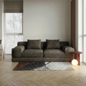 Dakota Peat upholstered sofa