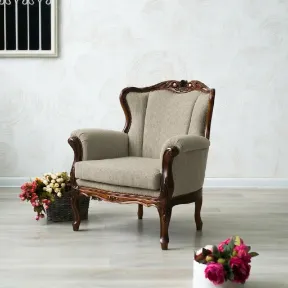 Penelope Oatmeal upholstered chair
