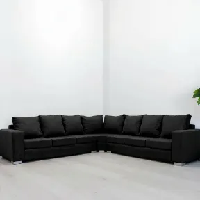 Venus Black upholstered sofa