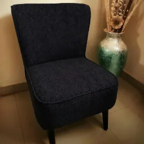 Cuddle Black upholstered chair