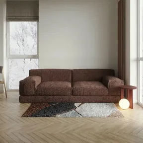 Cuddle Chocolate upholstered sofa