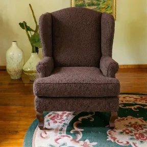 Cuddle Chocolate upholstered chair