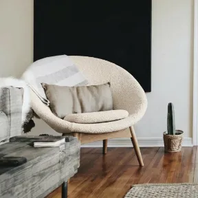 Cuddle Cream upholstered chair