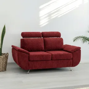 Cuddle Merlot upholstered sofa
