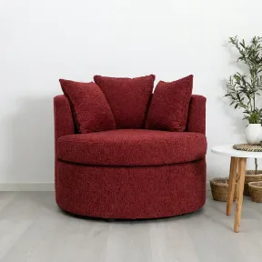 Cuddle Merlot upholstered chair
