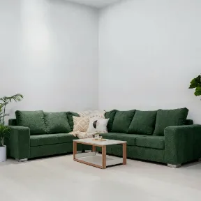 Cuddle Moss upholstered sofa