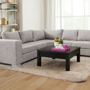 Cuddle Silver upholstered sofa