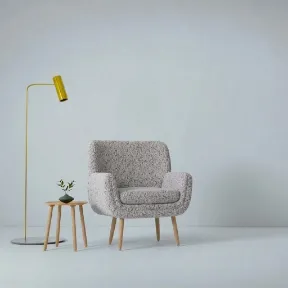 Cuddle Silver upholstered chair