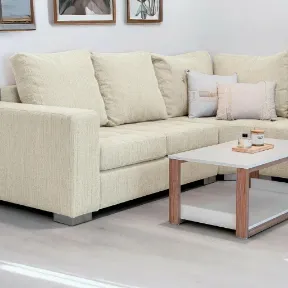 Pompeii Ivory upholstered sofa