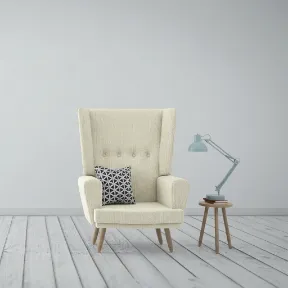 Pompeii Ivory upholstered chair