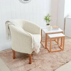 Ethon Ivory upholstered chair