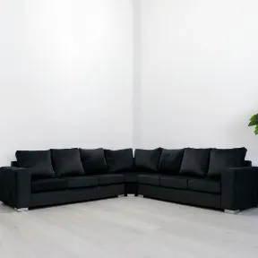 Popstar Black upholstered sofa