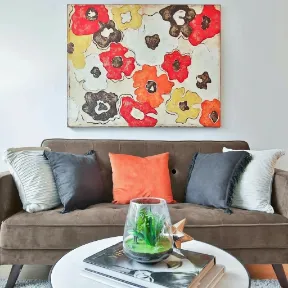 Popstar Latte upholstered sofa