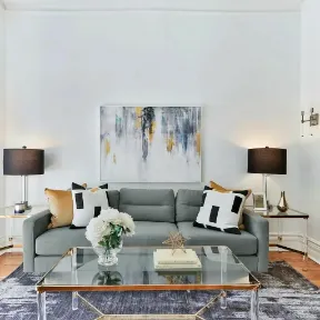 Popstar Mist upholstered sofa