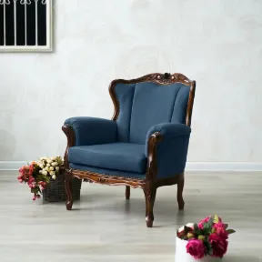 Popstar Navy upholstered chair