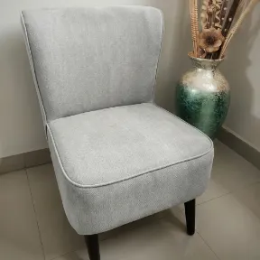 Pop Star Silver upholstered chair