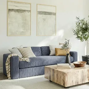 Jazz Navy upholstered sofa