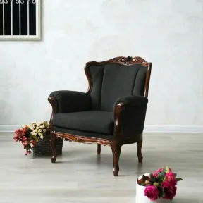 Pierce Black upholstered chair