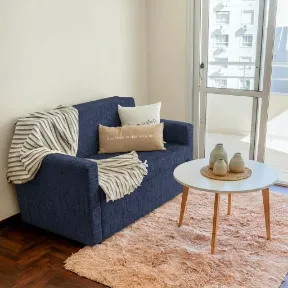 Suave Navy upholstered sofa