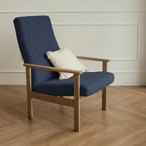 Suave Navy upholstered chair