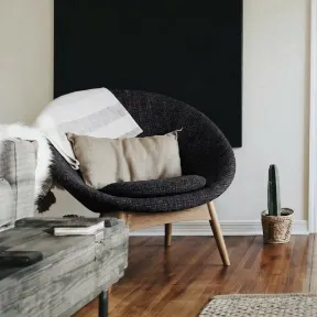 Suave Slate upholstered chair