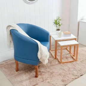 Vaca Blue upholstered chair