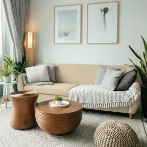 Vaca Ivory upholstered sofa