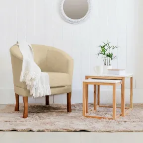 Vaca Ivory upholstered chair