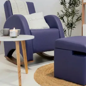 Vaca Purple upholstered chair