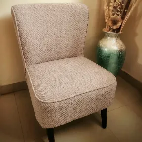Valerie Parchment upholstered chair