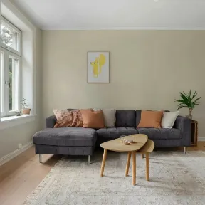 Luscious Charcoal upholstered sofa