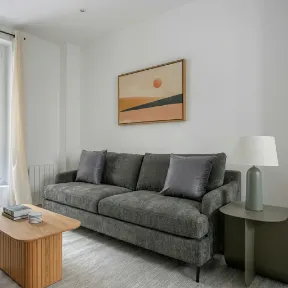 Luscious Eucalyptus upholstered sofa